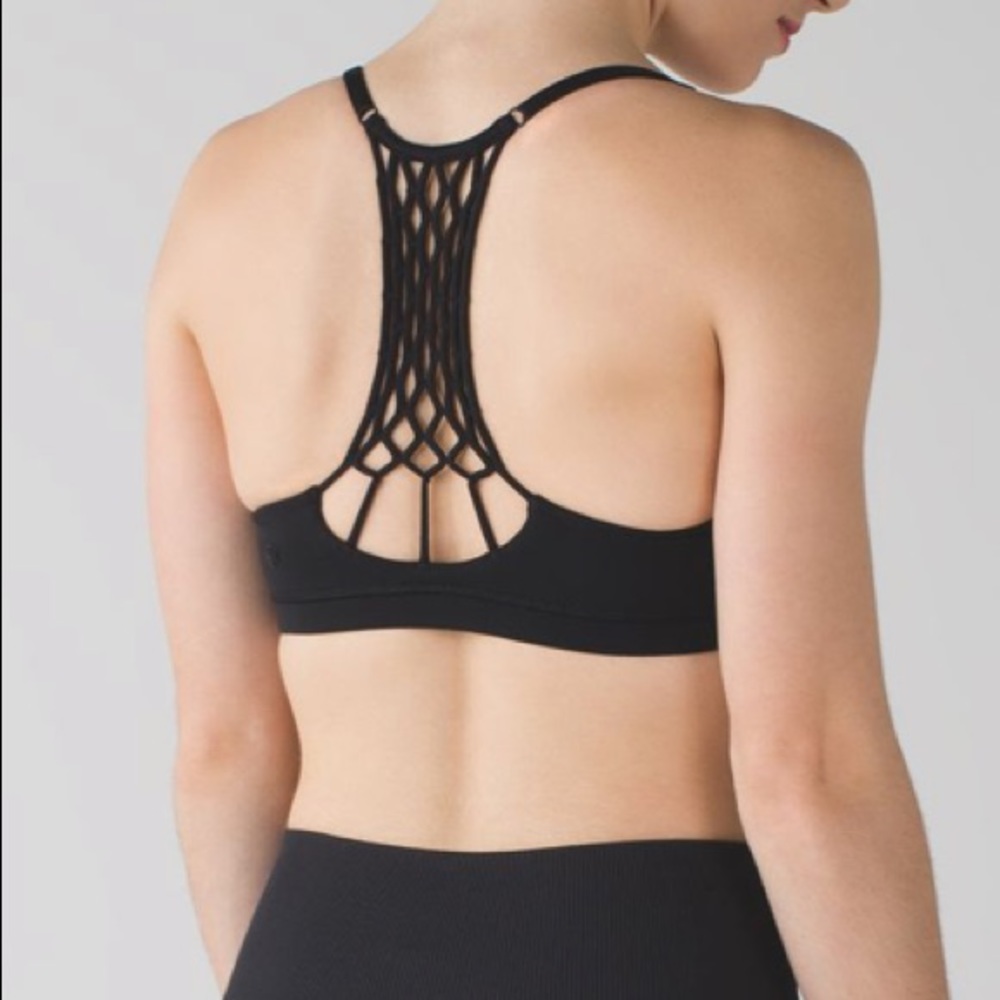 Lululemon Black True Self Sports Bra Sz 4